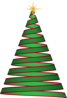 Abstract Christmas Tree Graphic PNG Image