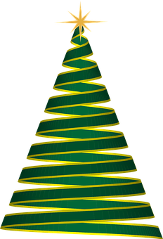 Abstract Christmas Tree Graphic PNG Image