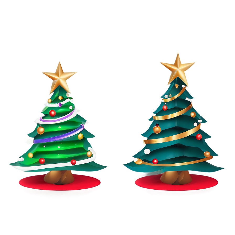 Abstract Christmas Tree Outline Png 44 PNG Image