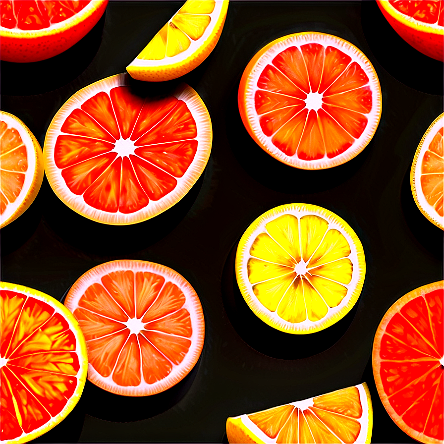 Abstract Citrus Pattern Png Mcm15 PNG Image