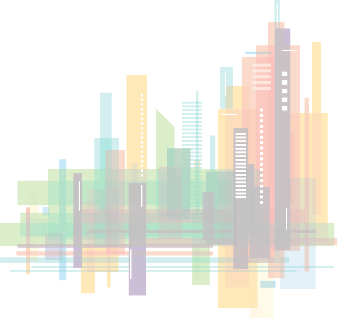 Abstract Cityscape Artwork PNG Image