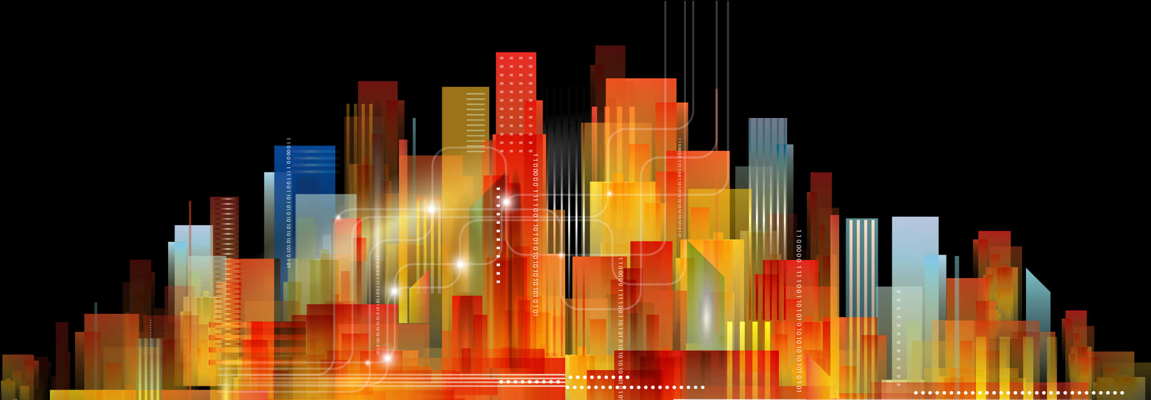 Abstract Cityscape Artwork PNG Image