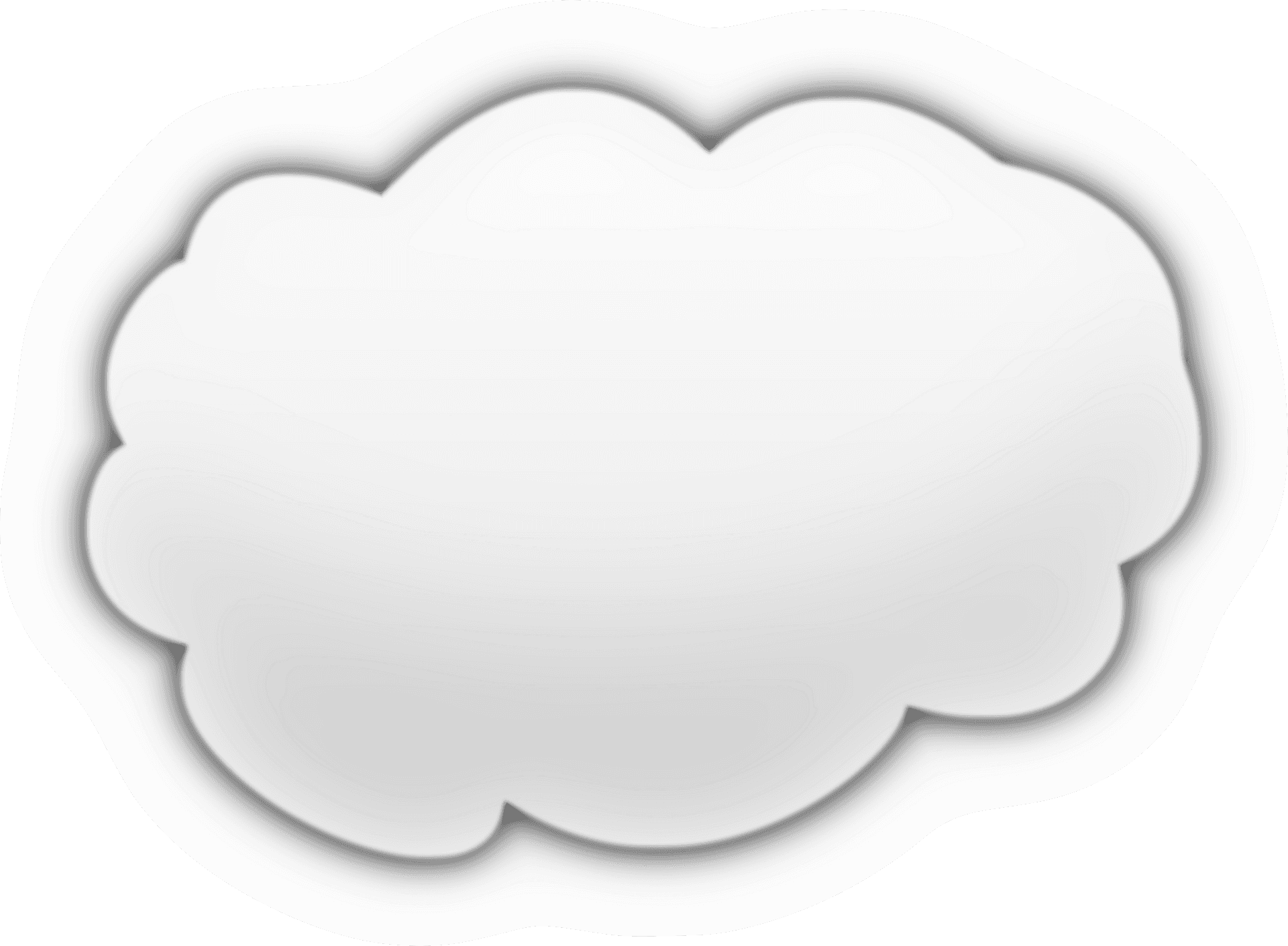 Abstract Cloud Shape Transparent Background PNG Image