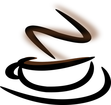 Abstract Coffee Aroma Swirls PNG Image