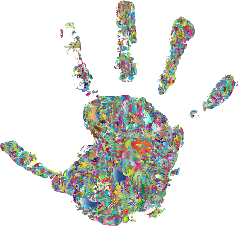 Abstract Color Explosion_ Hand PNG Image