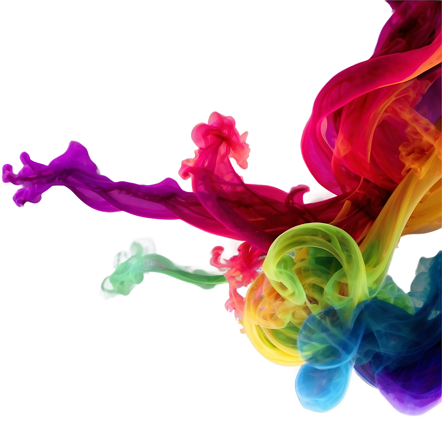 Abstract Colorful Smoke Png Baw PNG Image