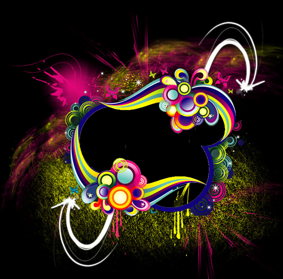 Abstract_ Colorful_ Swirls_ Background PNG Image