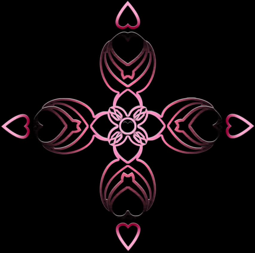 Abstract Compass Rose Design PNG Image