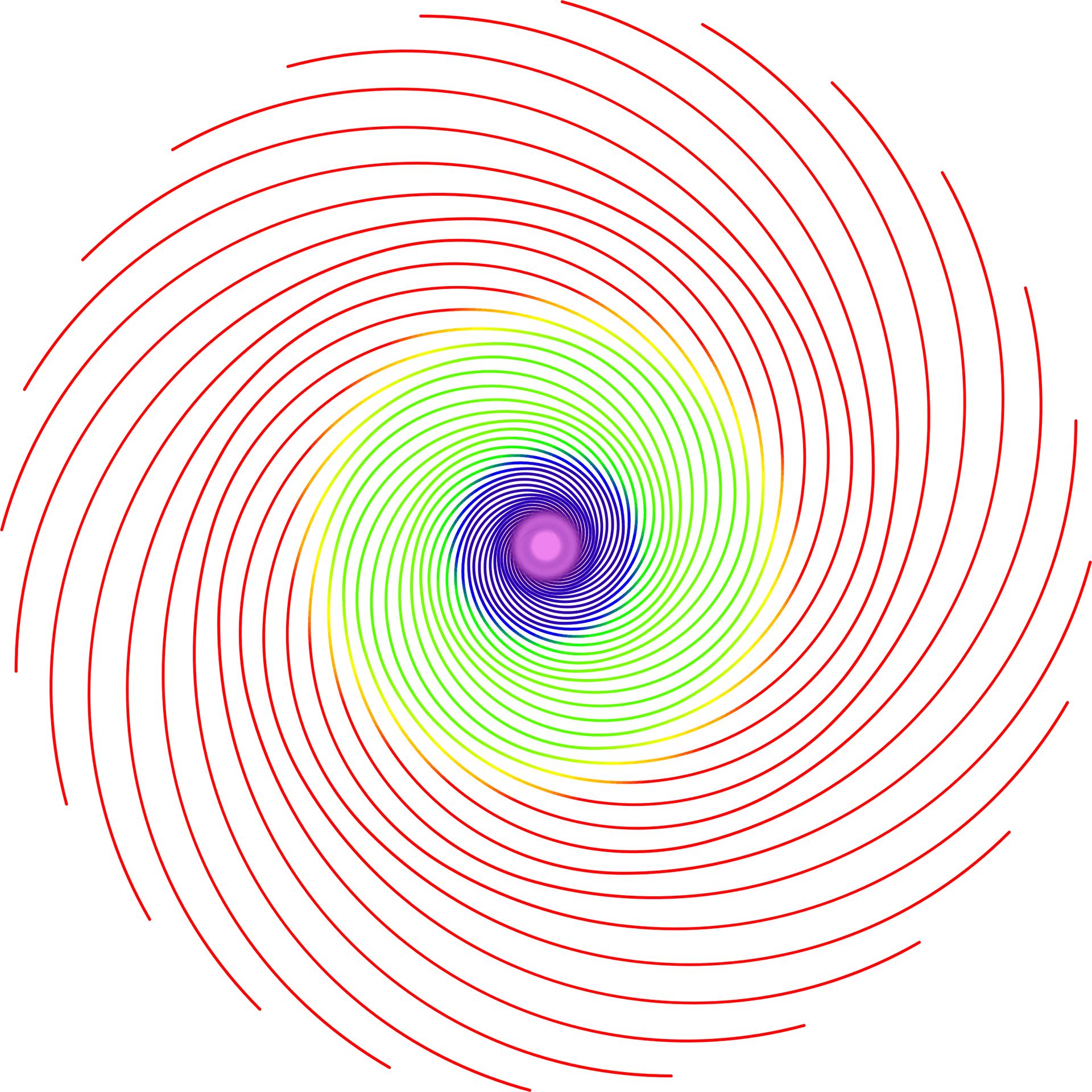 Abstract Concentric Circles Art PNG Image