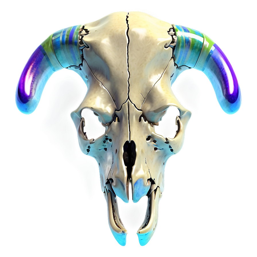 Abstract Cow Skull Png 06132024 PNG Image