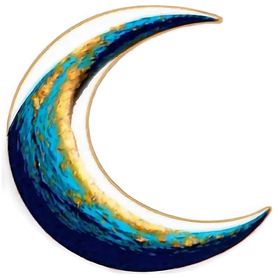 Abstract Crescent Moon Art Png Smv PNG Image