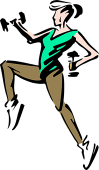 Abstract Dancing Figure Art PNG Image