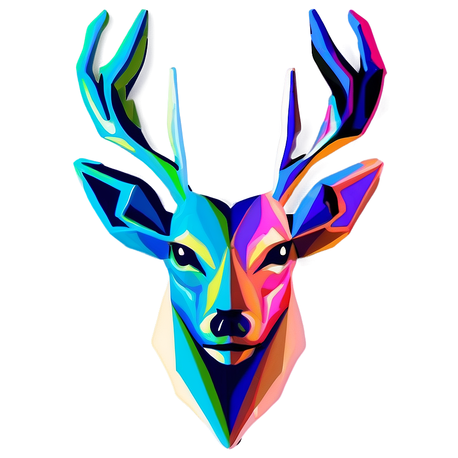 Abstract Deer Head Design Png 06212024 PNG Image