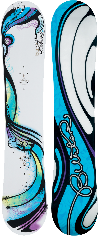 Abstract Design Snowboard PNG Image