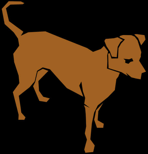 Abstract Dog Silhouette PNG Image