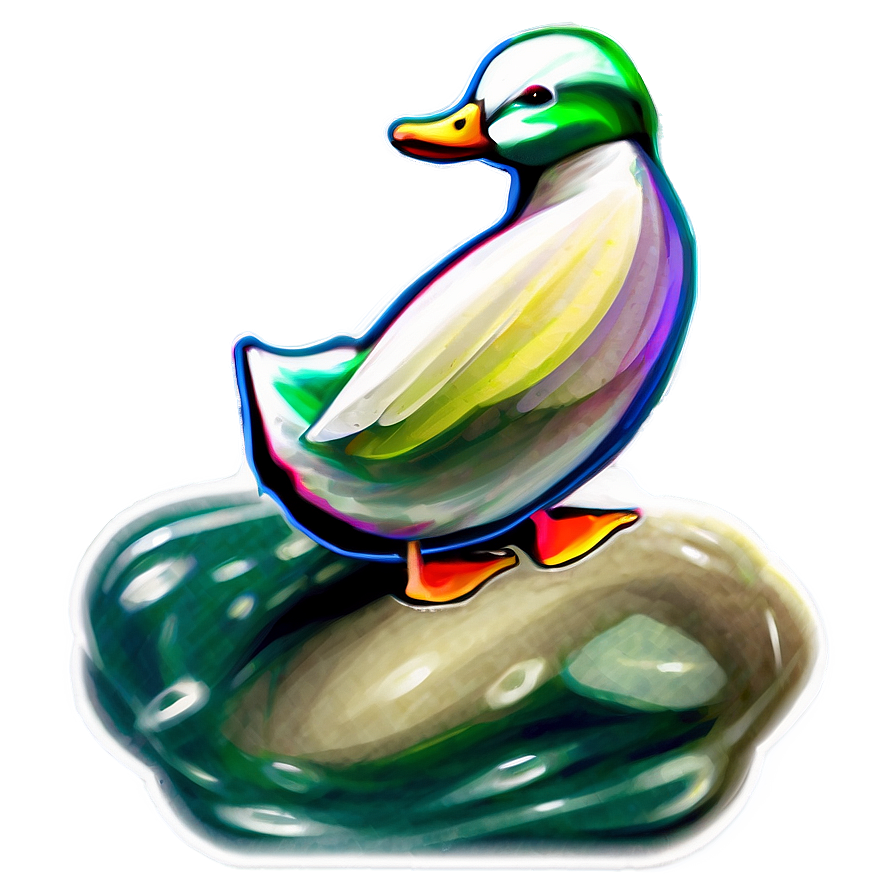 Abstract Duck Art Png Xbs62 PNG Image