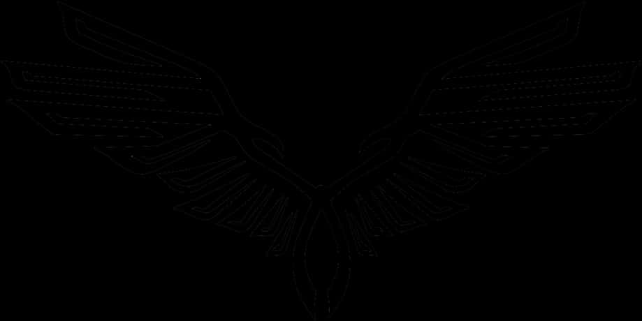 Abstract Eagle Wings Outline PNG Image