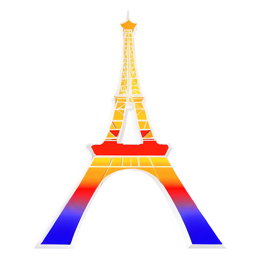 Abstract Eiffel Tower Design Png Aom PNG Image