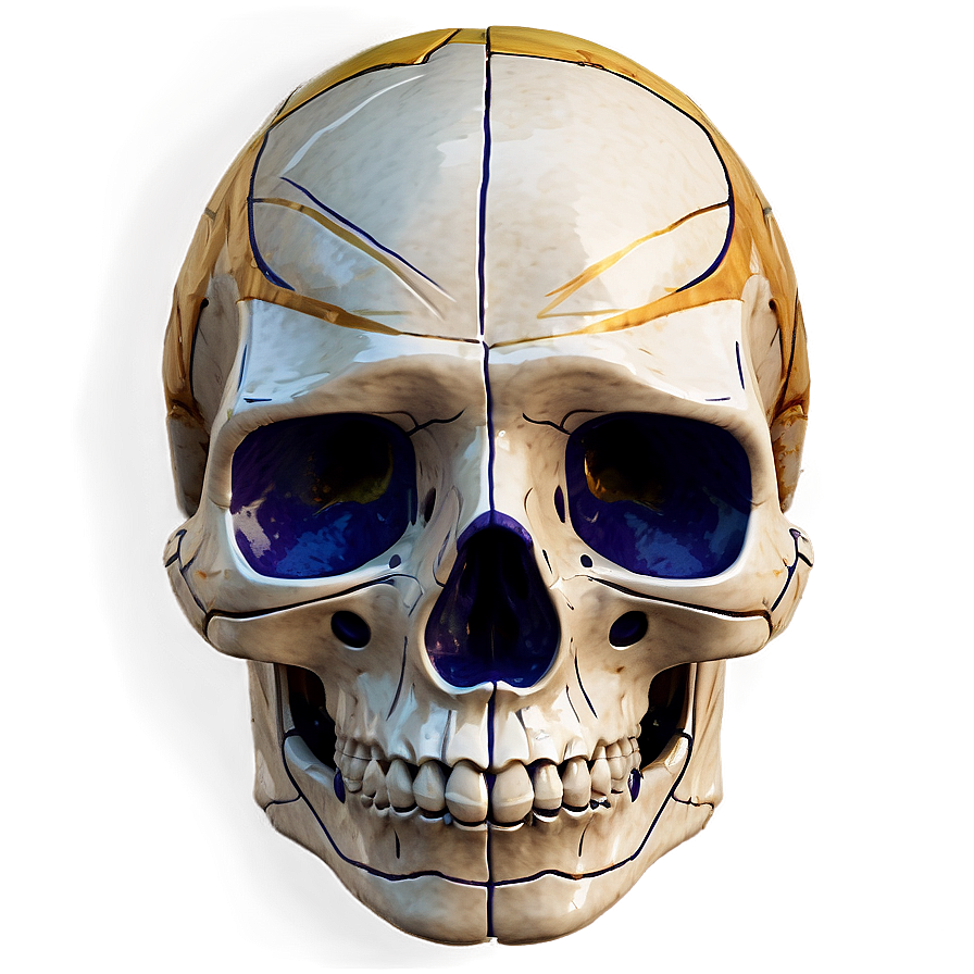 Abstract Expressionist Skull Face Png Egg93 PNG Image