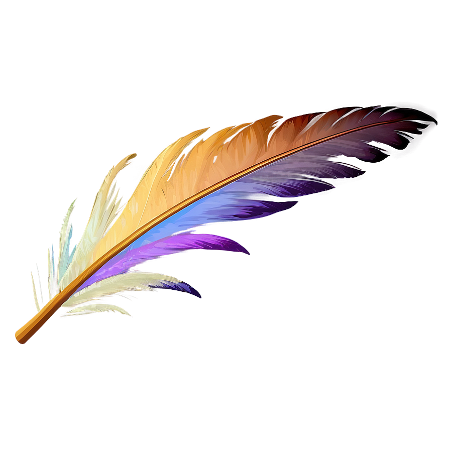 Abstract Feather Painting Png Qiy62 PNG Image