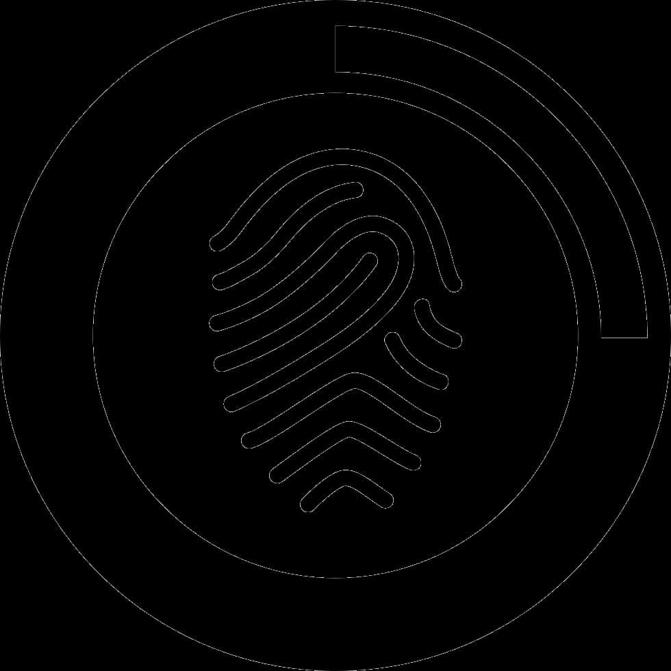 Abstract Fingerprint Icon PNG Image