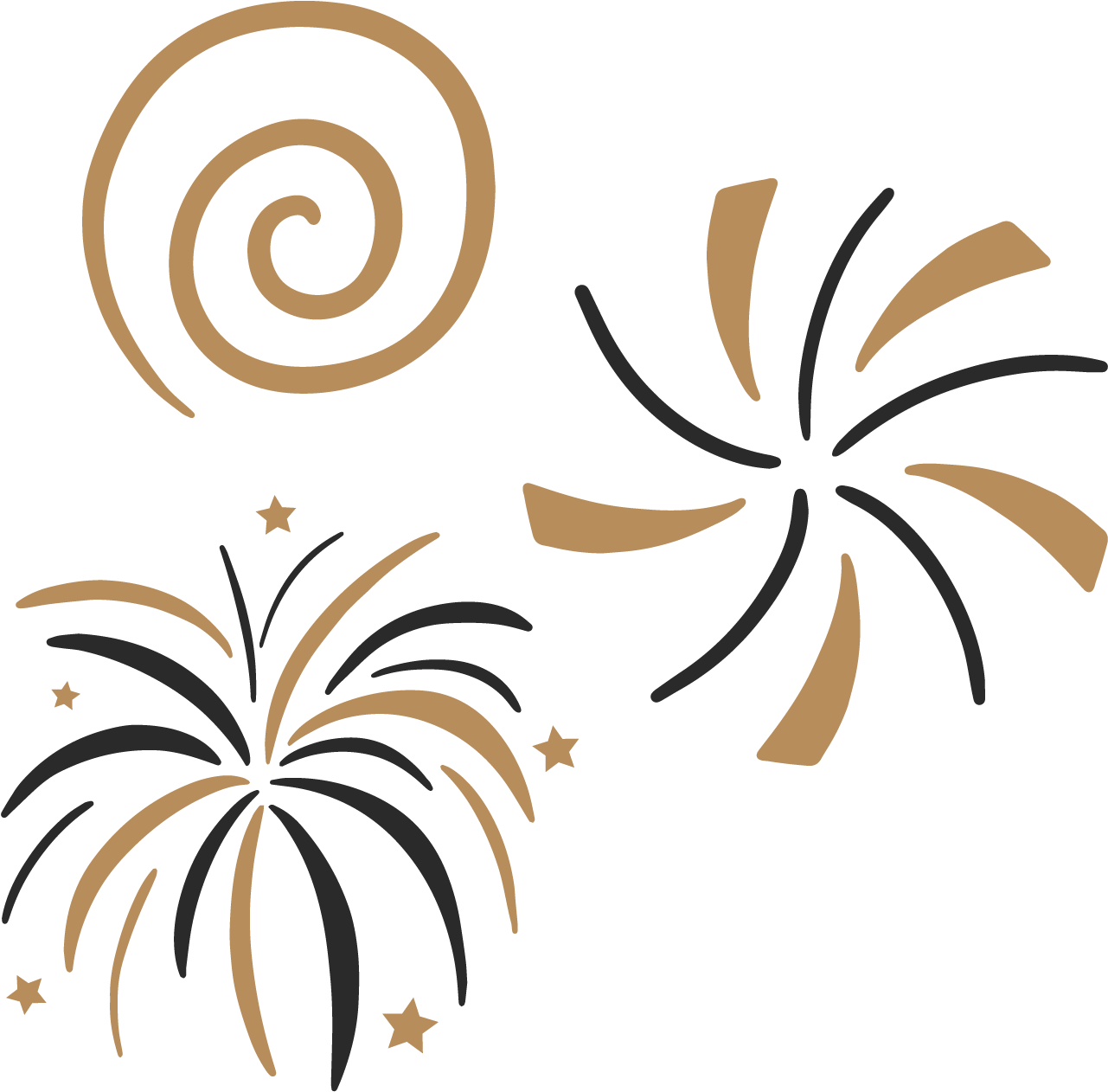 Abstract Fireworks Graphic PNG Image