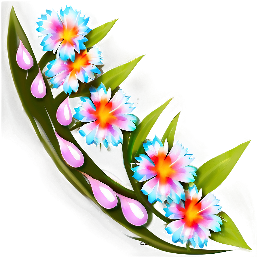 Abstract Floral Art Png 05062024 PNG Image