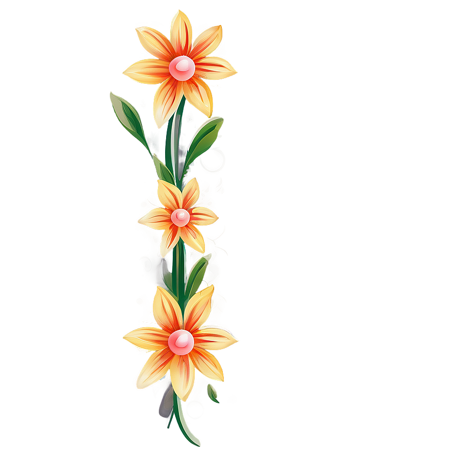 Abstract Flower Border Png 68 PNG Image