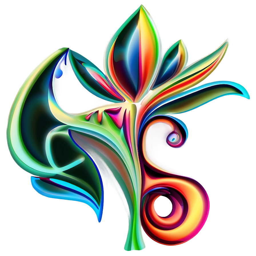 Abstract Flower Outline Png Ush77 PNG Image