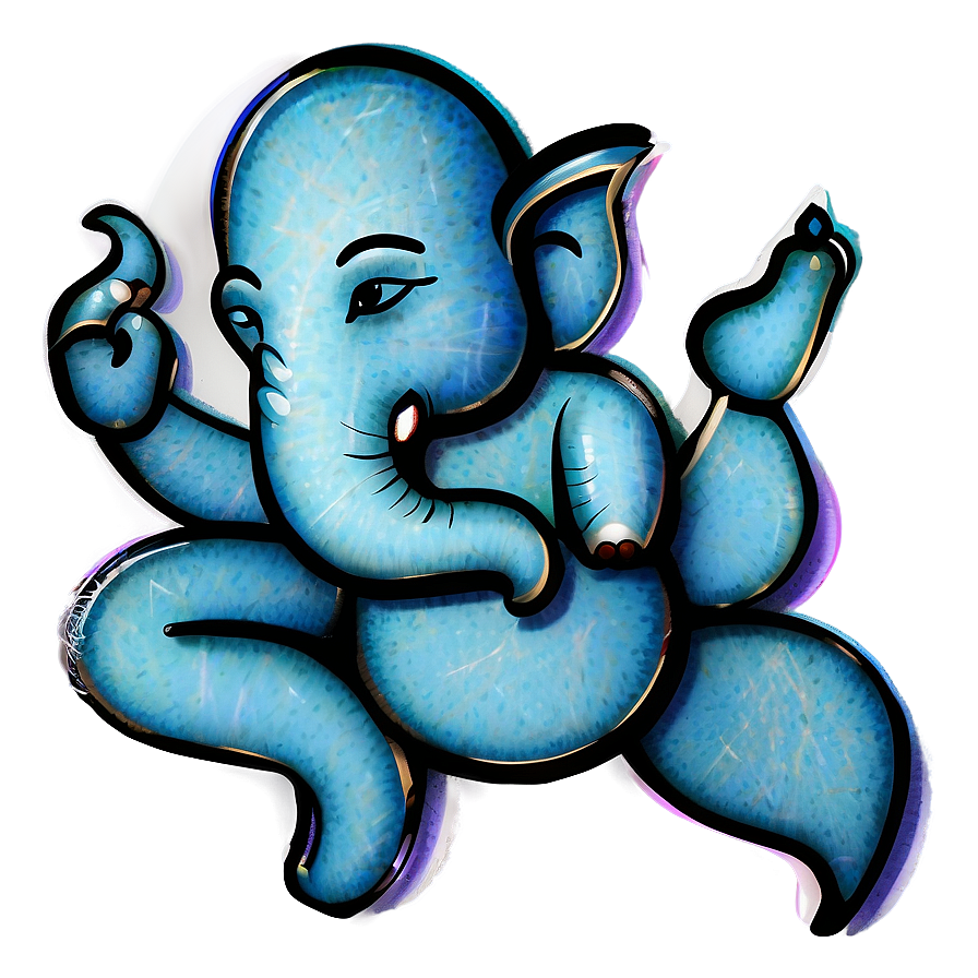 Abstract Ganesh Art Png 26 PNG Image