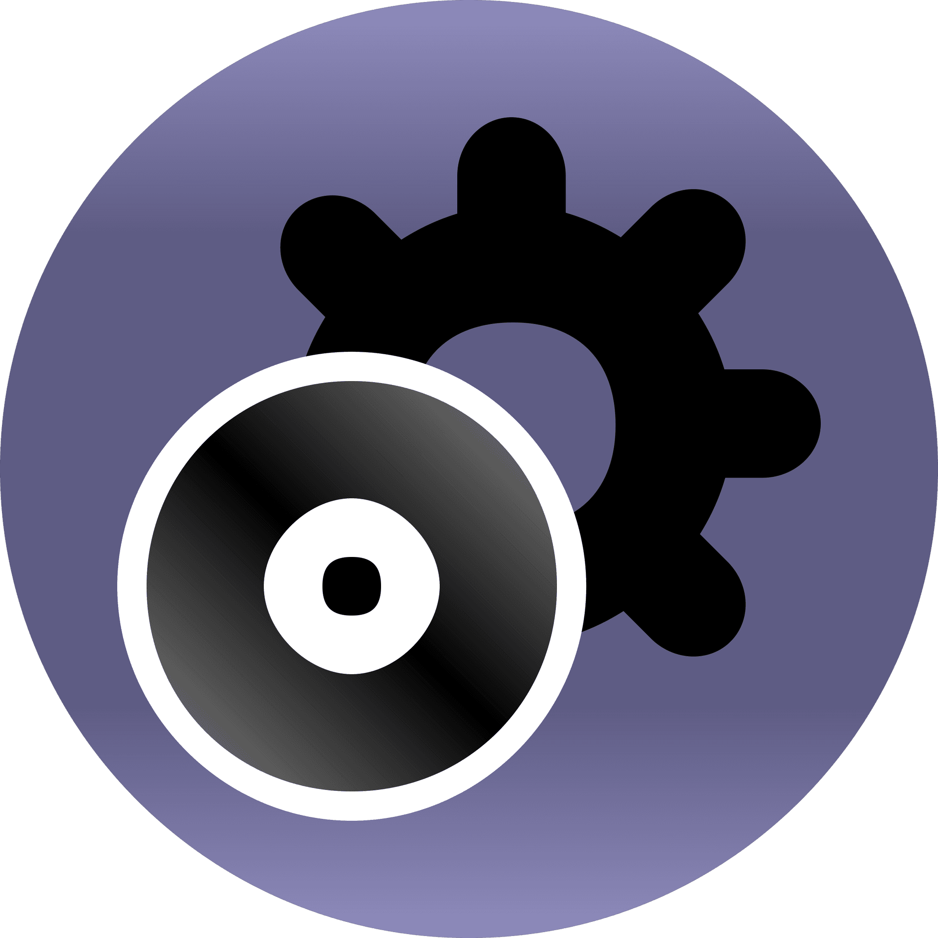 Abstract Gearand Speaker Icon PNG Image