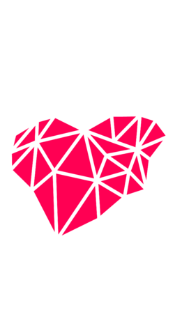 Abstract Geometric Apple Design PNG Image