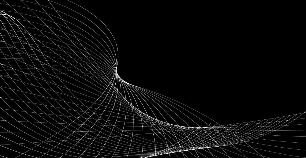 Abstract Geometric Lineson Black PNG Image