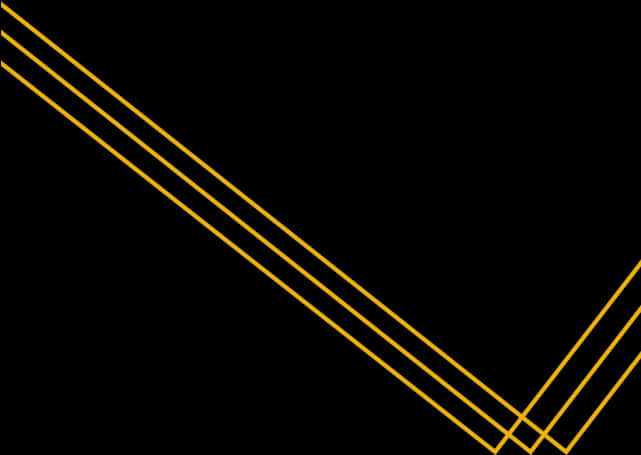 Abstract Gold Lineson Black Background PNG Image