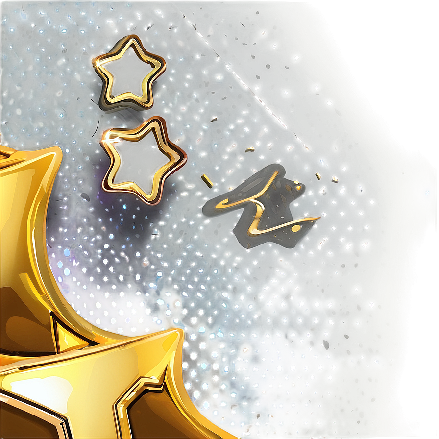 Abstract Gold Stars Png 06122024 PNG Image