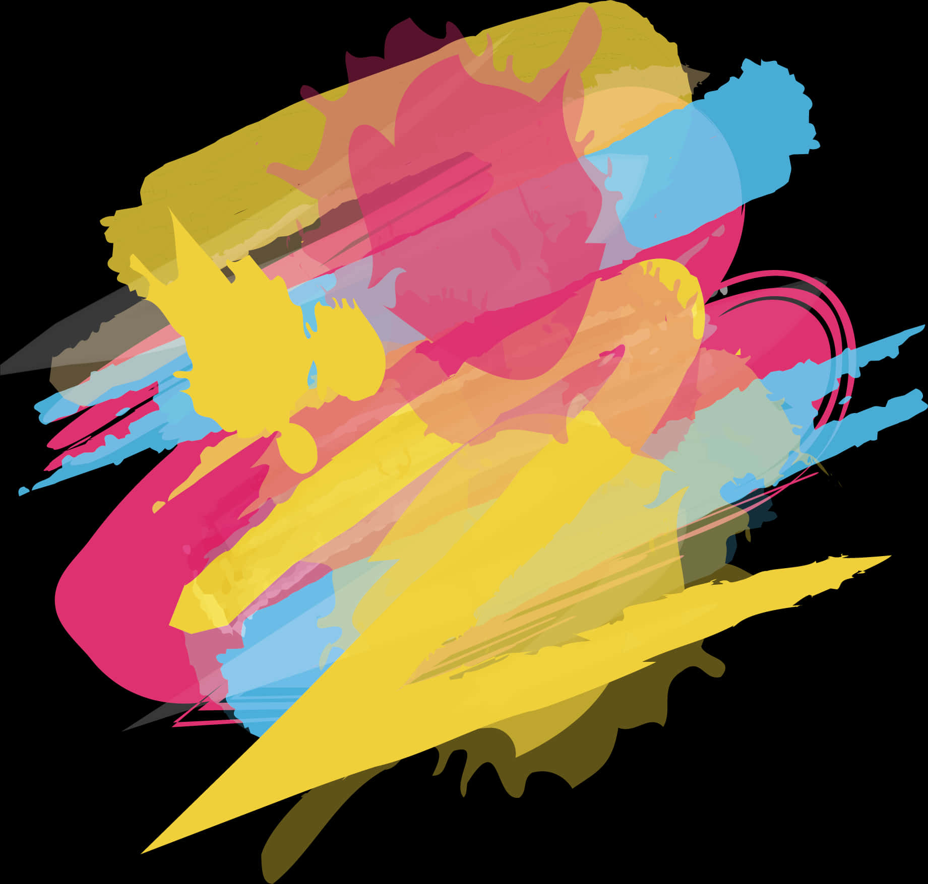 Abstract_ Graffiti_ Style_ Artwork PNG Image