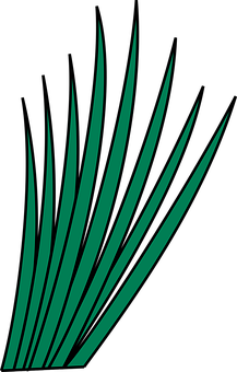 Abstract Grass Blades Graphic PNG Image