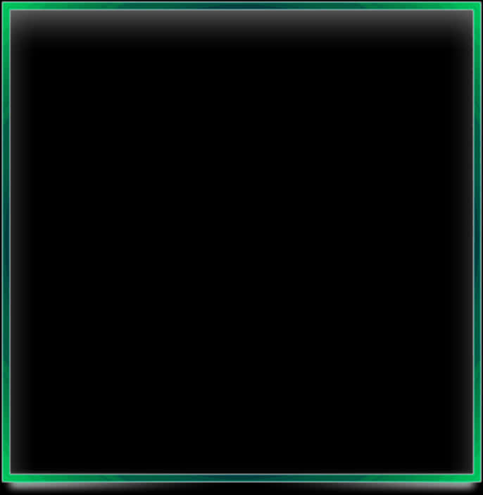 Abstract Green Border Frame PNG Image