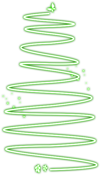 Abstract Green Christmas Tree PNG Image