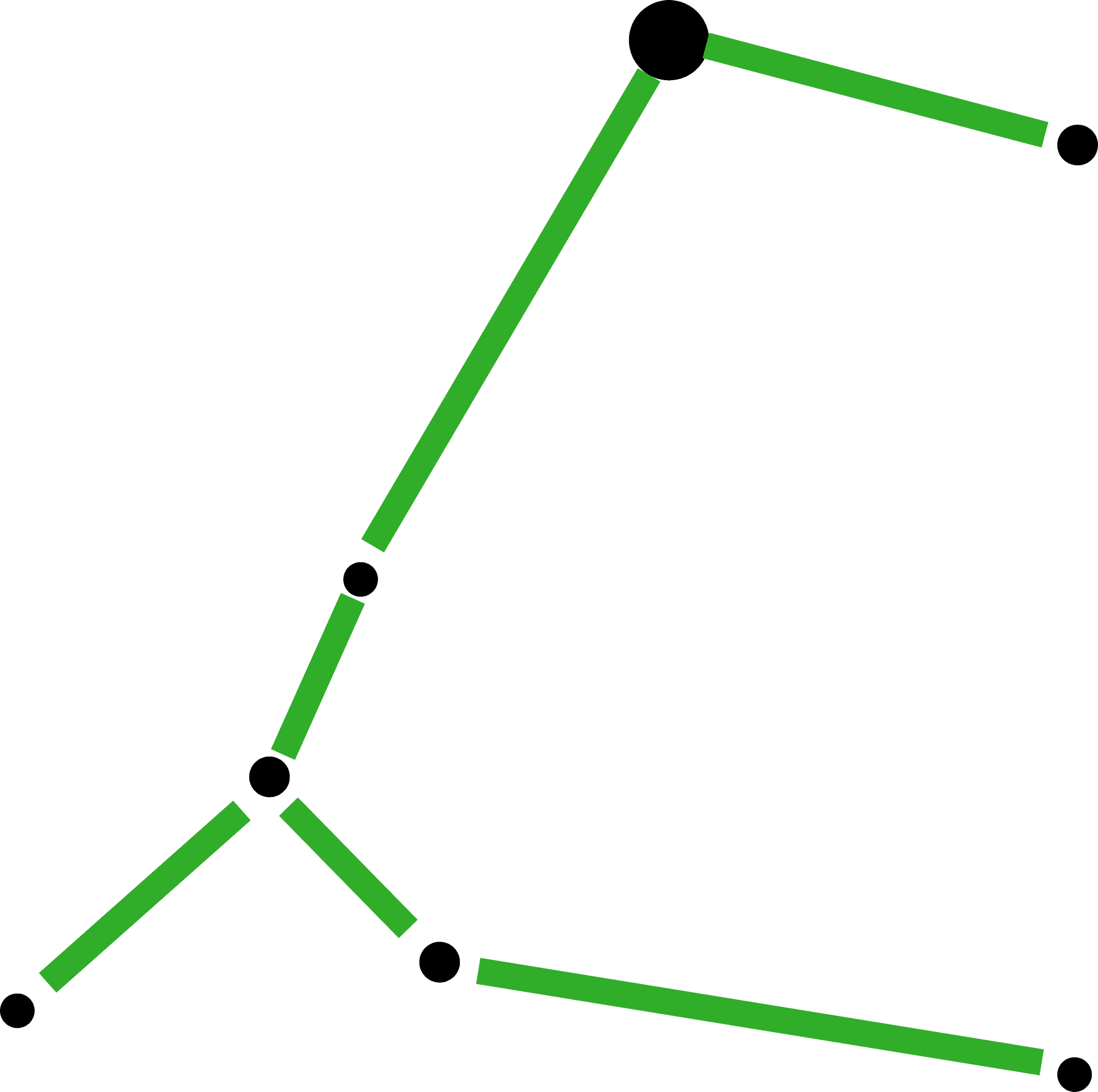 Abstract Green Constellation Graphic PNG Image