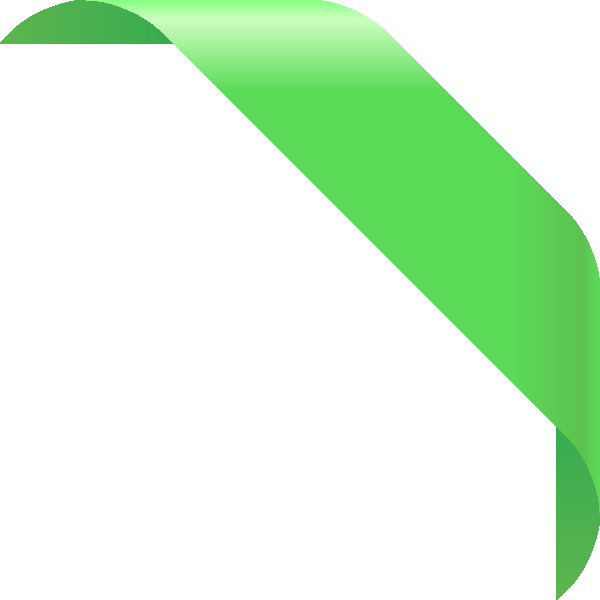 Abstract Green Curve PNG Image