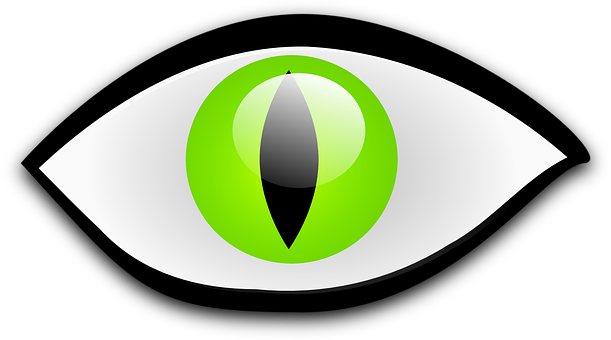 Abstract Green Eye Graphic PNG Image