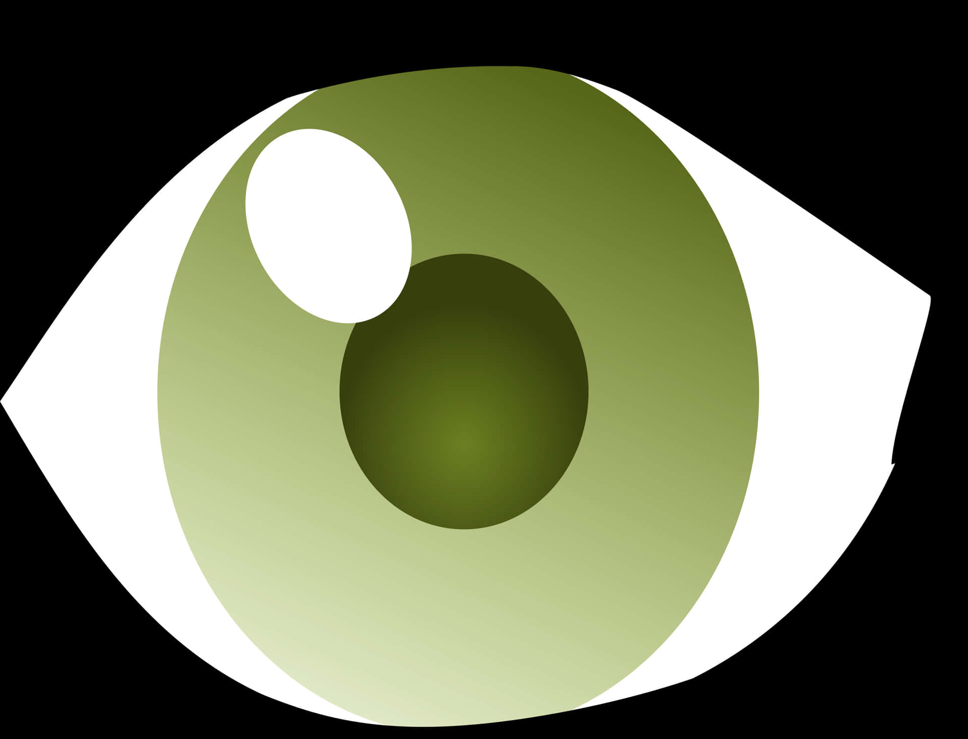 Abstract Green Eye Illustration.jpg PNG Image