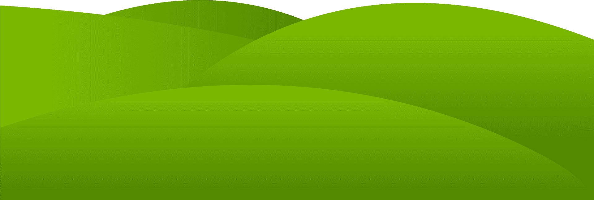 Abstract Green Hills Vector PNG Image