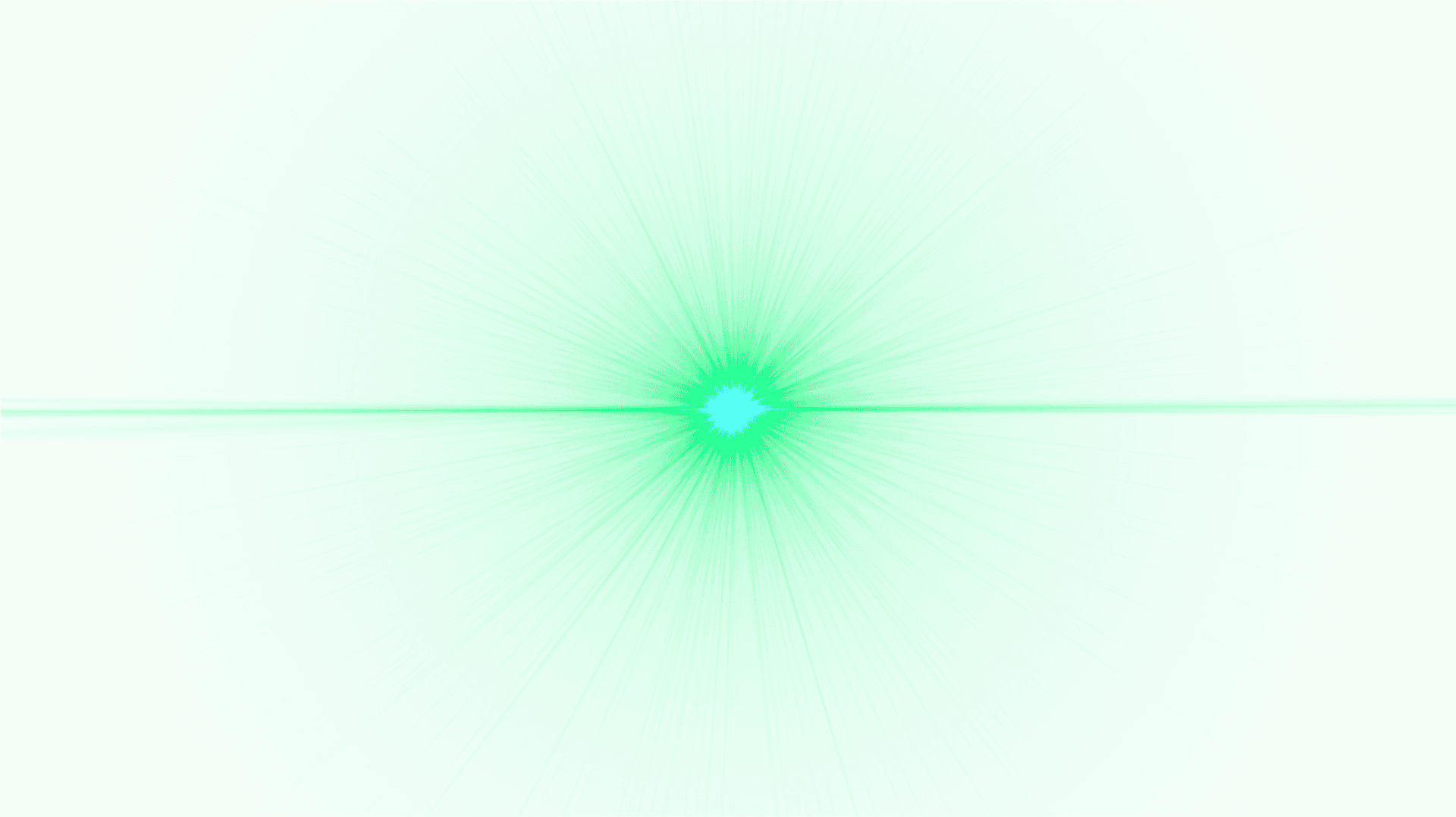 Abstract Green Light Burst PNG Image