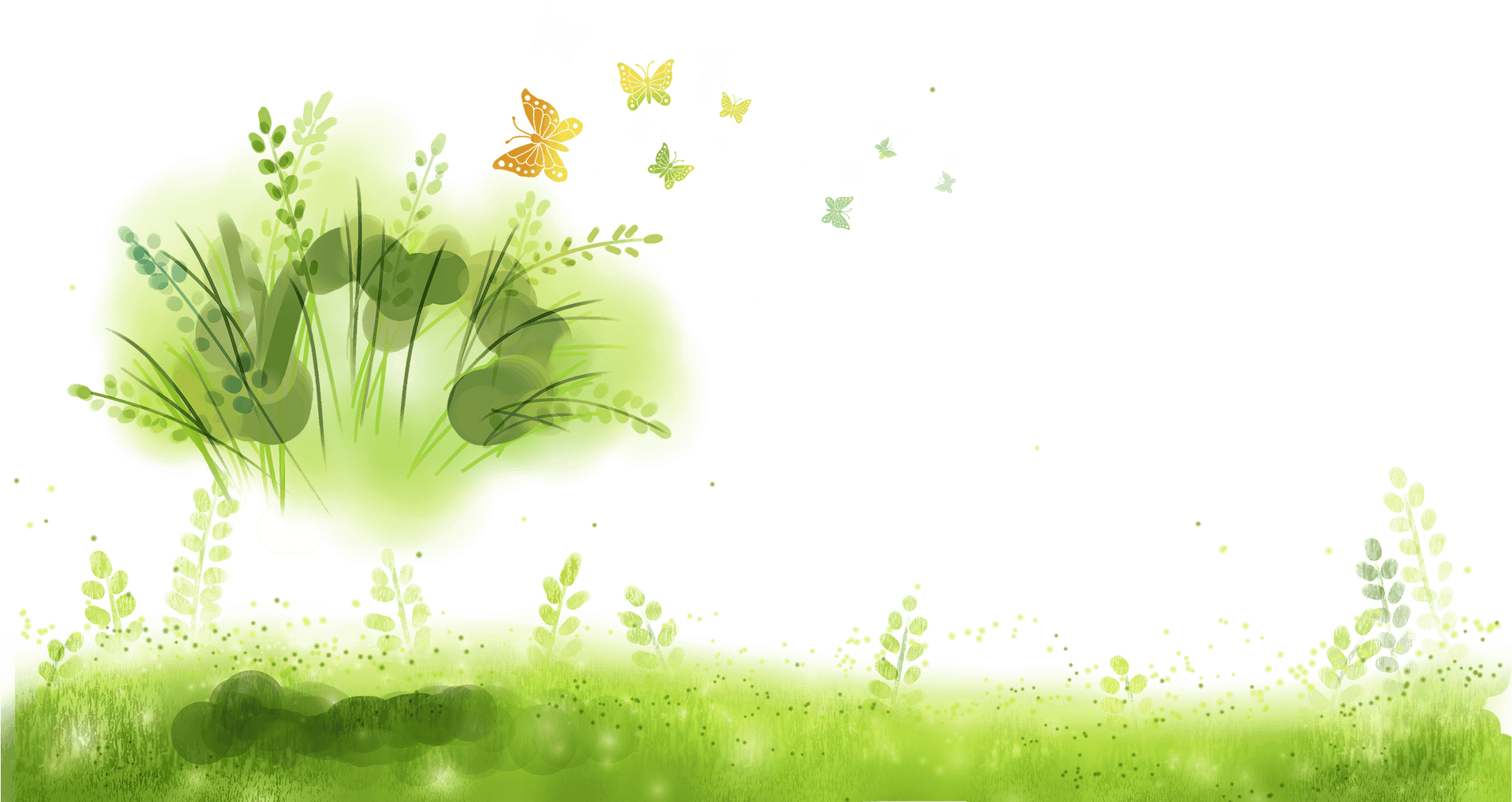 Abstract Green Nature Backdrop PNG Image