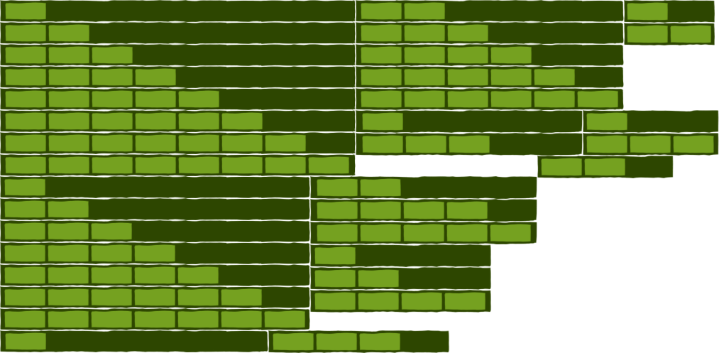 Abstract Green Pixel Art Design PNG Image