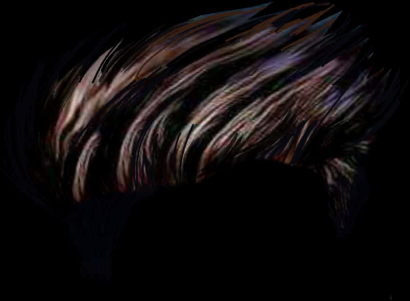 Abstract_ Hair_ Swirls_ Art PNG Image