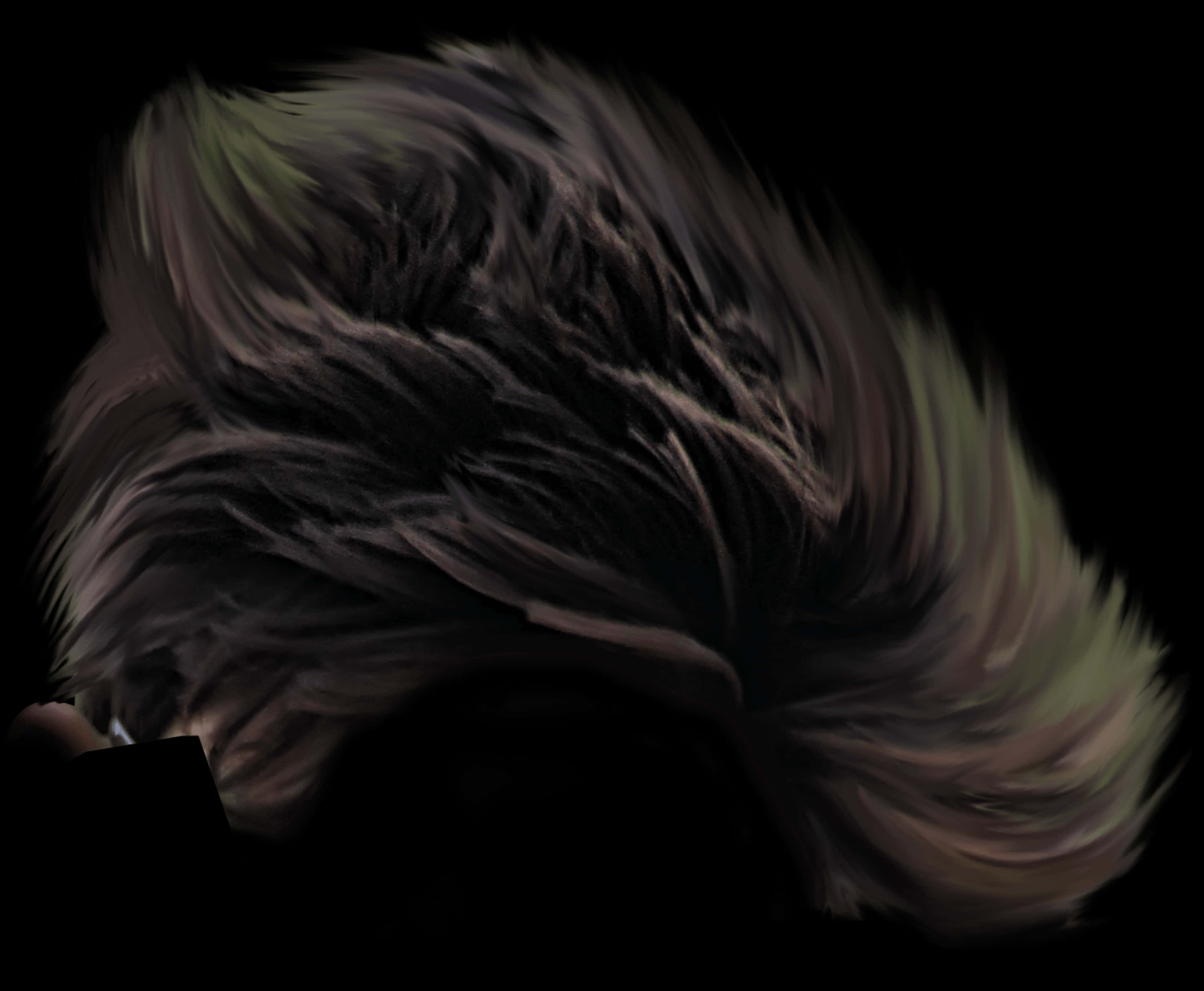 Abstract_ Hair_ Swirls PNG Image