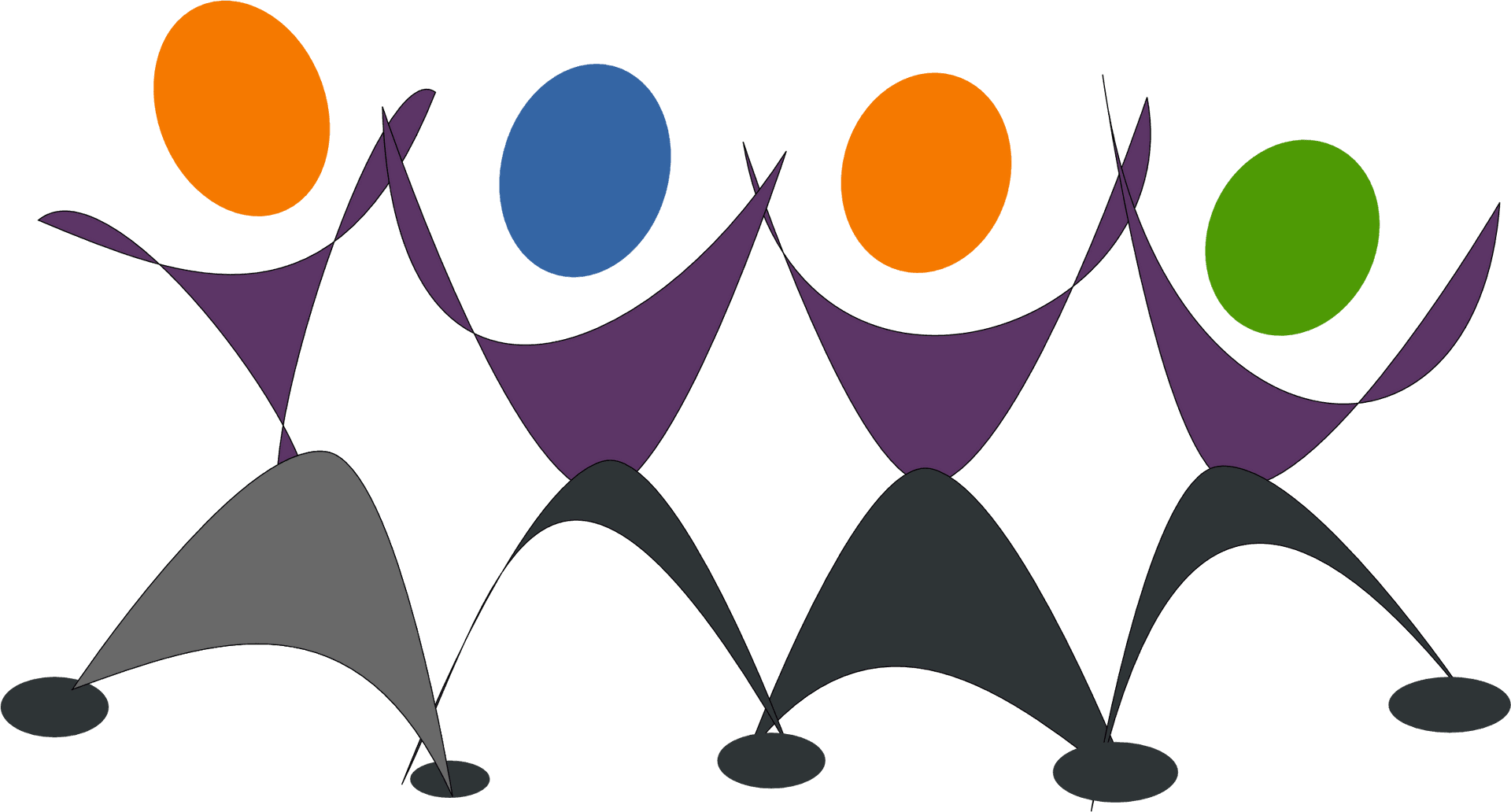 Abstract Happy Dance Clipart PNG Image